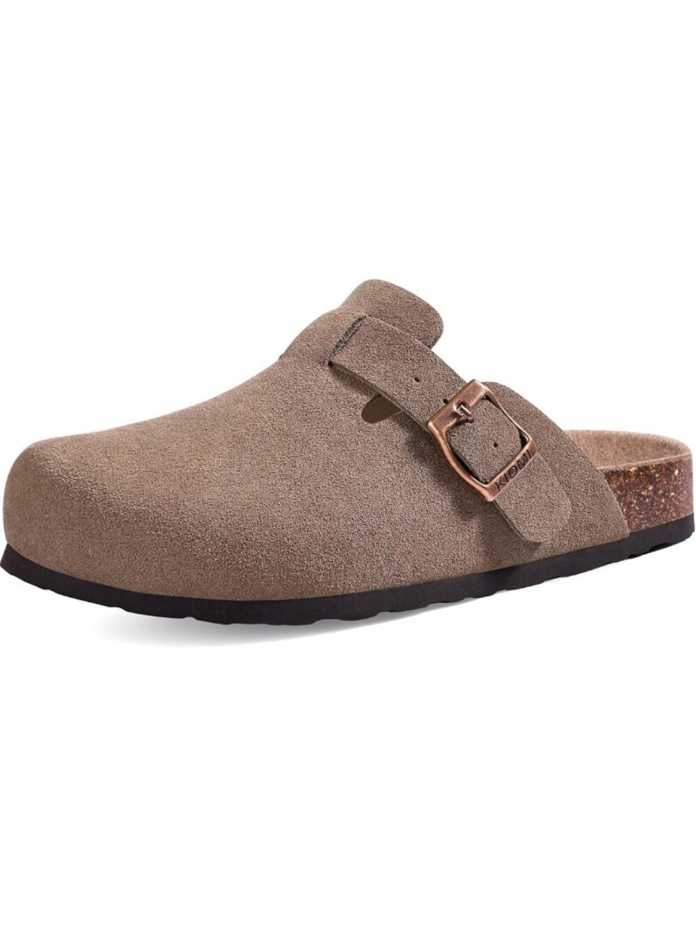 Unisex Vegan Suede Clogs Mules with Comfortable Cork Footbed for Kids